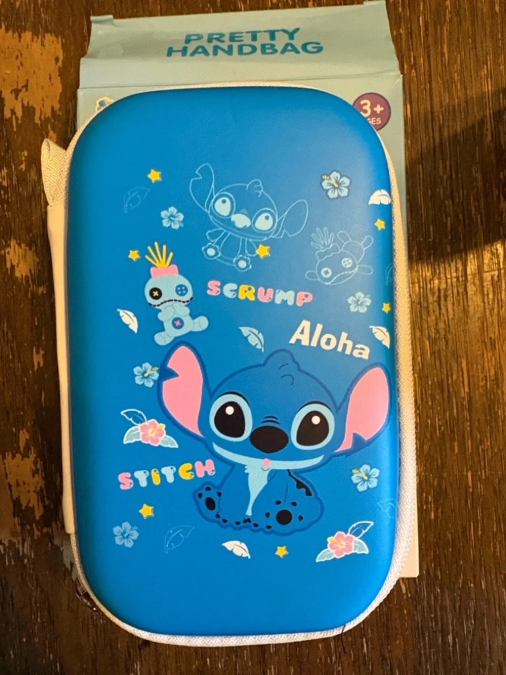 Disney Blue Stitch Aloha Kids Handbag Case